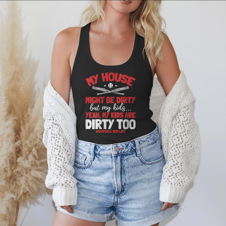 Baseball Moms My Kids Are Dirty Too Flowy Tank