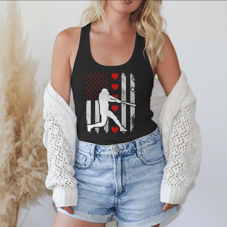 Baseball Silhouette Heart USA Flag Hearts American Boys Kids Flowy Tank Baseball Silhouette Heart USA Flag Hearts American Boys Kids Flowy Tank