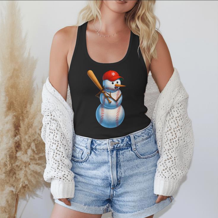 Baseball Snowman Merry Christmas Xmas Pajamas Men Women Kids Flowy Tank Baseball Snowman Merry Christmas Xmas Pajamas Men Women Kids Flowy Tank