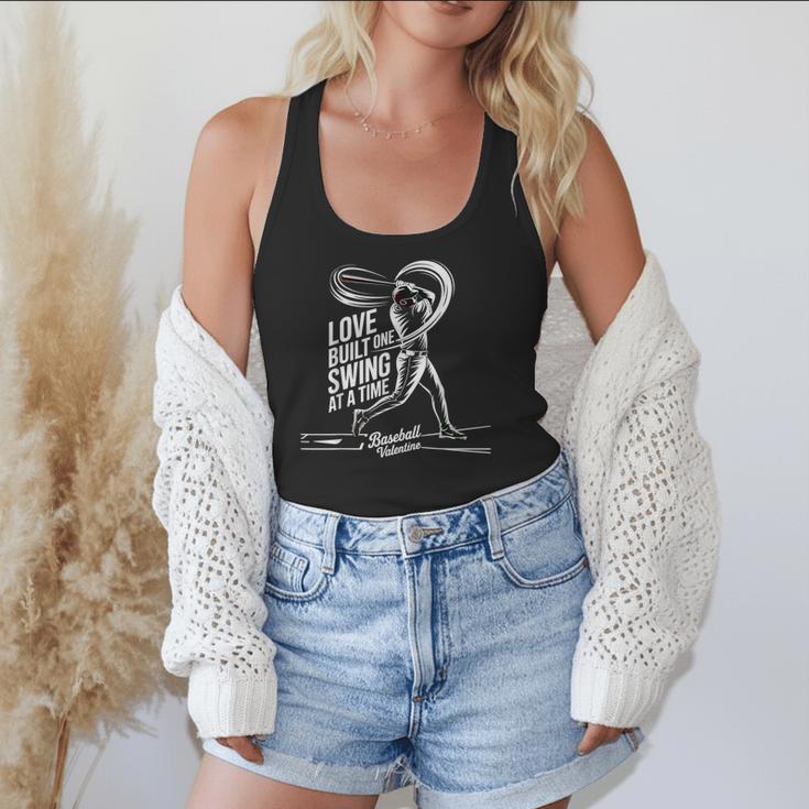 Baseball Valentine Love Built One Swing At A Time Tee Flowy Tank Baseball Valentine Love Built One Swing At A Time Tee Flowy Tank