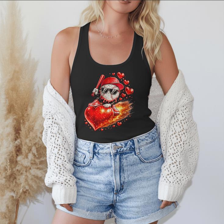 Baseball Valentine's Day Drip Ice Cream Team Flowy Tank Baseball Valentine's Day Drip Ice Cream Team Flowy Tank