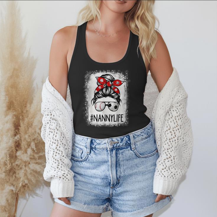 Bleached Nanny Life Soccer Messy Bun Baseball Game Day Flowy Tank Bleached Nanny Life Soccer Messy Bun Baseball Game Day Flowy Tank