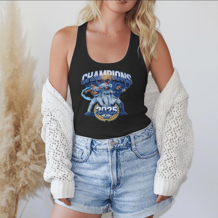 Champions 2025 Baseball Retro Athletic Celebration Theme Flowy Tank