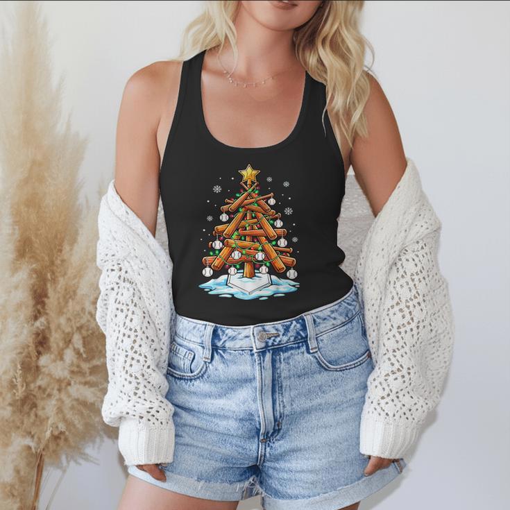 Christmas Baseball Tree Lights Xmas Flowy Tank Christmas Baseball Tree Lights Xmas Flowy Tank