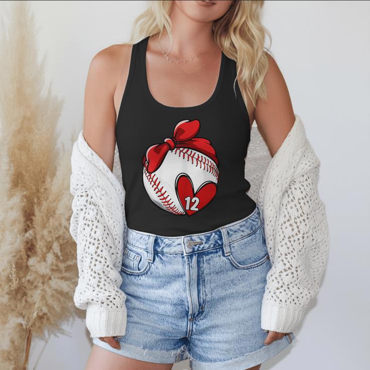 Custom Baseball Mom Number 12 Heart For Mom Mommy Flowy Tank Custom Baseball Mom Number 12 Heart For Mom Mommy Flowy Tank