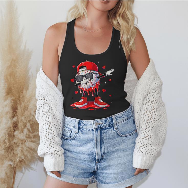 Dabbing Baseball Drip Ice Cream Youth Boy Valentines Day Flowy Tank Dabbing Baseball Drip Ice Cream Youth Boy Valentines Day Flowy Tank