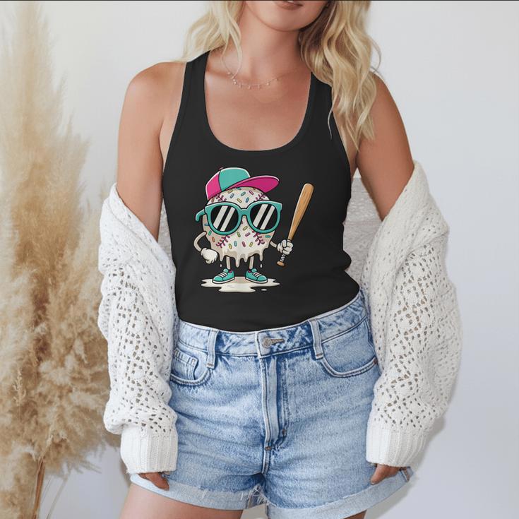 Dripping Baseball Baseball Lover Player Baseballer Flowy Tank