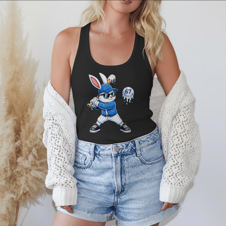 Dripping Drip Baseball Rabbit Bunny Easter Men Boy Kid Flowy Tank