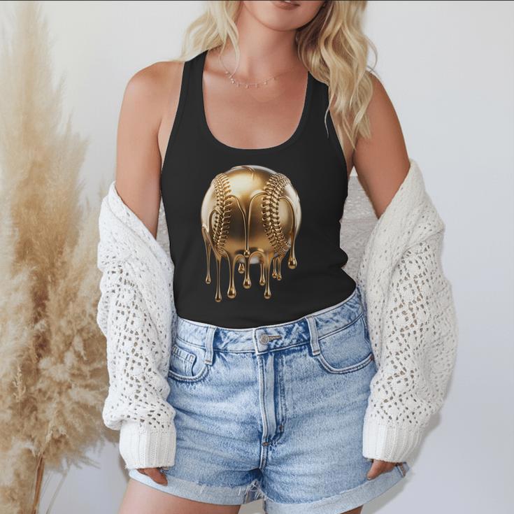 Dripping Gold Drip Baseball Game Day Player Coach Baller Flowy Tank Dripping Gold Drip Baseball Game Day Player Coach Baller Flowy Tank