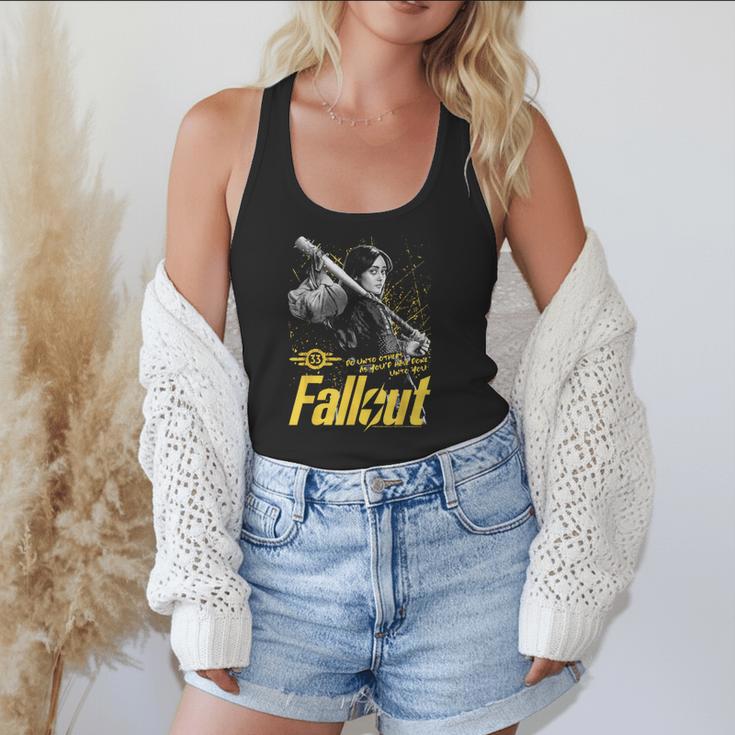 Fallout TV Series Lucy Do Unto Others Baseball Bat Gamer Flowy Tank Fallout TV Series Lucy Do Unto Others Baseball Bat Gamer Flowy Tank