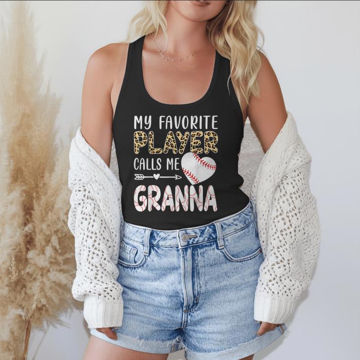 My Favorite Player Calls Me Granna Baseball Leopard Flowy Tank My Favorite Player Calls Me Granna Baseball Leopard Flowy Tank