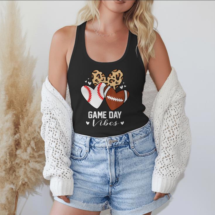 Game Day Vibes Football Baseball Mom Heart Flowy Tank Game Day Vibes Football Baseball Mom Heart Flowy Tank