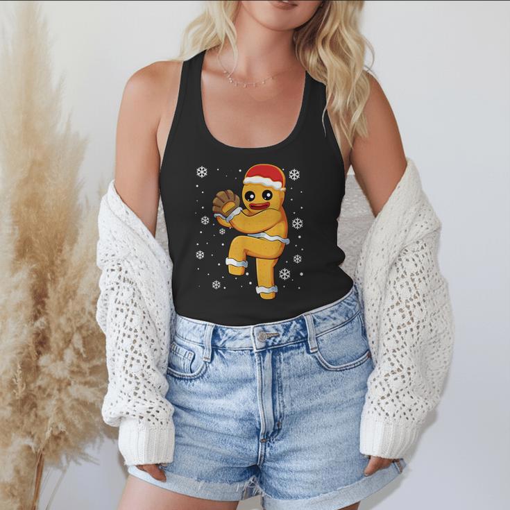 Gingerbread Man Baseball Christmas Flowy Tank Gingerbread Man Baseball Christmas Flowy Tank