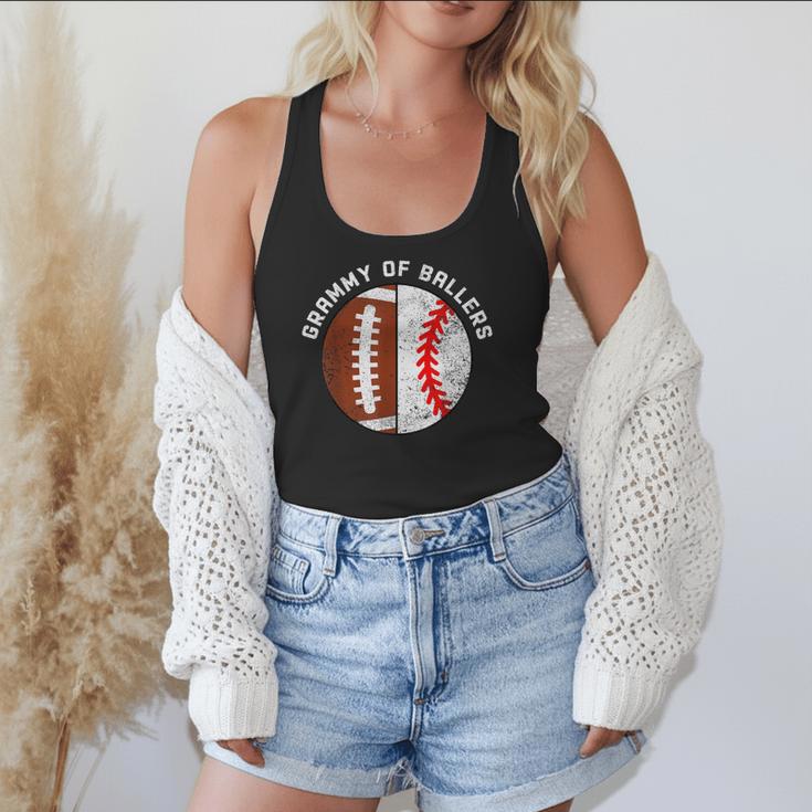 Grammy Of Ballers Football Baseball Grandma Grammy Flowy Tank