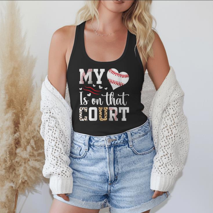 My Heart Is On That Court Baseball Player Baseball Mom Flowy Tank My Heart Is On That Court Baseball Player Baseball Mom Flowy Tank