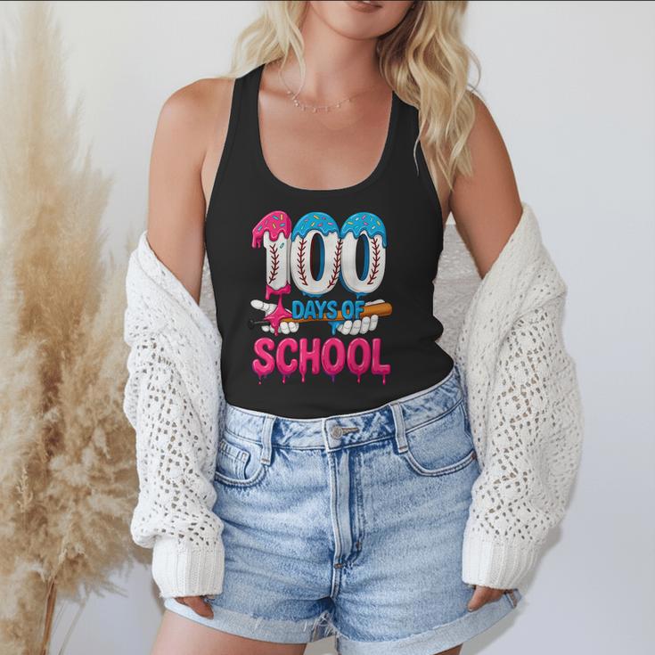 HUGvyn 100 Days Of School Baseball Ice Cream Teacher Student Flowy Tank HUGvyn 100 Days Of School Baseball Ice Cream Teacher Student Flowy Tank