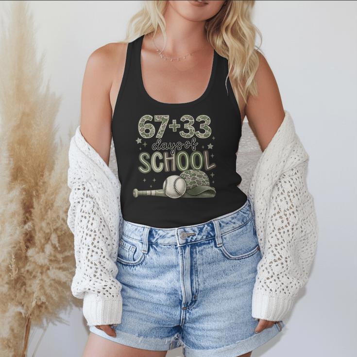 HUGvyn 6733 Days Of School Baseball 100 Days Camo Cap Boys Flowy Tank