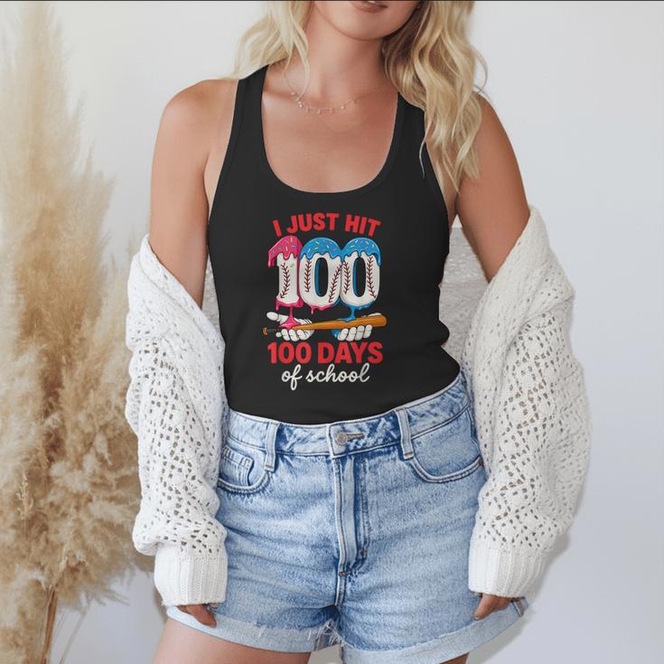 HUGvyn I Just Hit 100 Days Of School Baseball Ice Cream Boys Flowy Tank HUGvyn I Just Hit 100 Days Of School Baseball Ice Cream Boys Flowy Tank