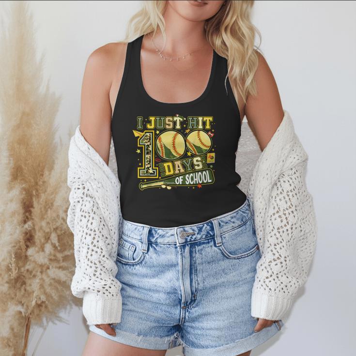 I Just Hit 100 Days Of School Baseball Teacher Boy Girl Kid Flowy Tank I Just Hit 100 Days Of School Baseball Teacher Boy Girl Kid Flowy Tank