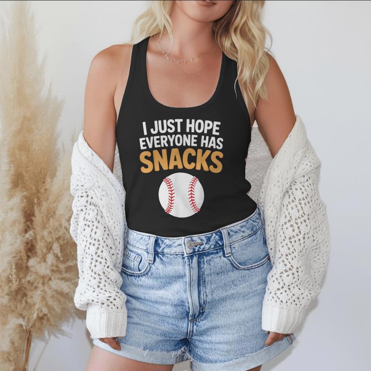 I Just Hope Everyone Has Snacks Baseball Game Day Fan Flowy Tank I Just Hope Everyone Has Snacks Baseball Game Day Fan Flowy Tank