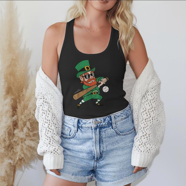 Leprechaun Baseball St Patricks Day Saint Pattys Men Boys Flowy Tank