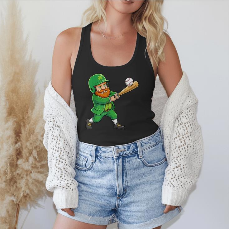 Leprechaun Playing Baseball St Patricks Day Men Boys Kids Flowy Tank Leprechaun Playing Baseball St Patricks Day Men Boys Kids Flowy Tank