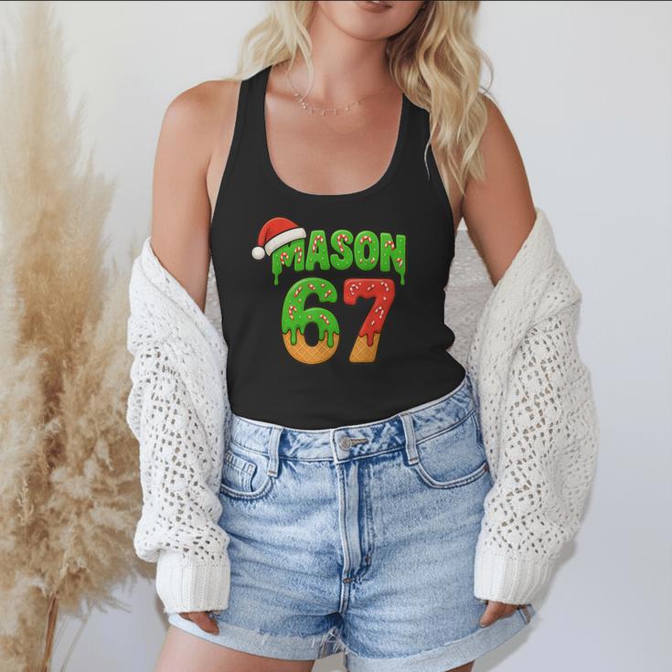 Mason 67 Christmas Ice Cream Drip Meme Six Seven Baseball Flowy Tank