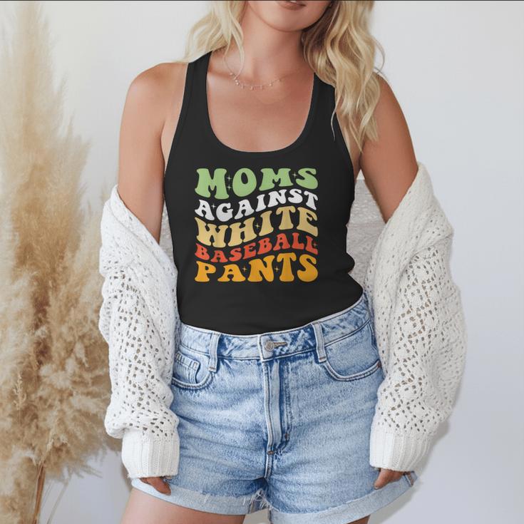 Moms Against Baseball Pants Retro Baseball Mom Flowy Tank
