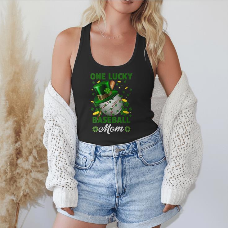 One Lucky Baseball Mom St Patricks Day One Lucky Mom Women Flowy Tank