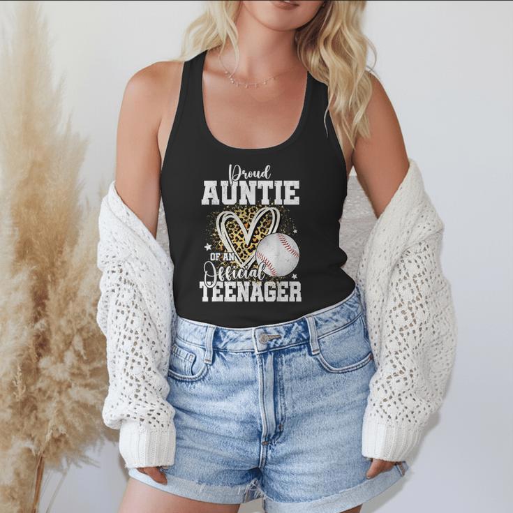 Proud Auntie Of An Official Teenager 13th Birthday Baseball Flowy Tank