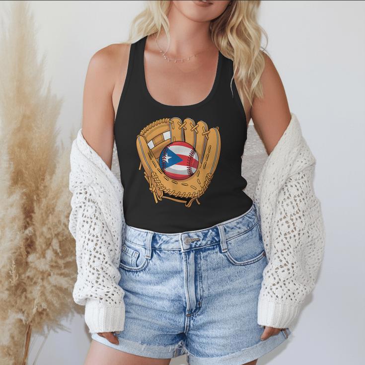 Puerto Rican Flag Baseball Player Boricua Pride Beisbol PR Flowy Tank
