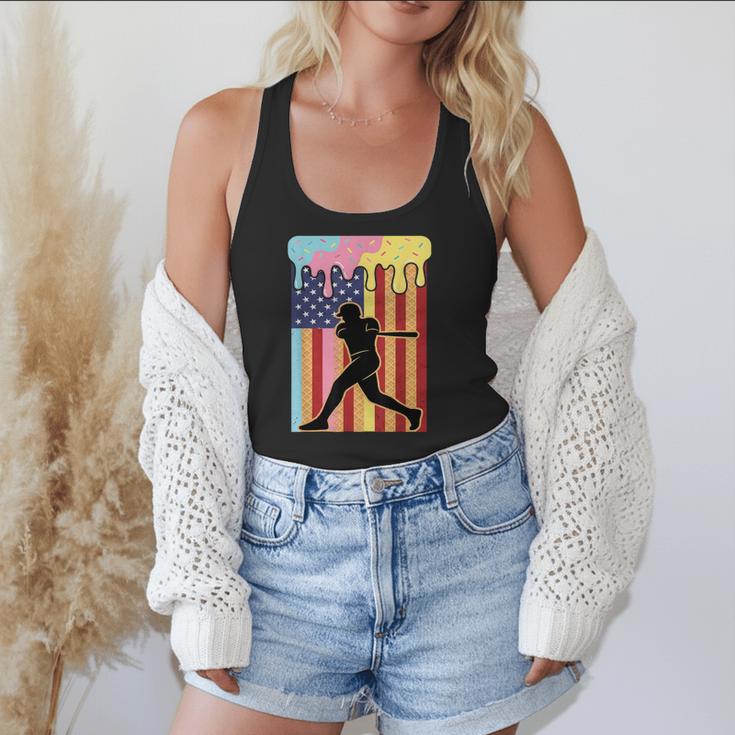 Retro Baseball Drip Boys Ice Cream Patriotic American Flag Flowy Tank Retro Baseball Drip Boys Ice Cream Patriotic American Flag Flowy Tank