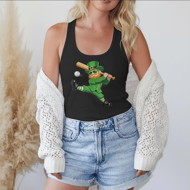 Retro Leprechaun Baseball St Patricks Day Sport Men Boy Kids Flowy Tank