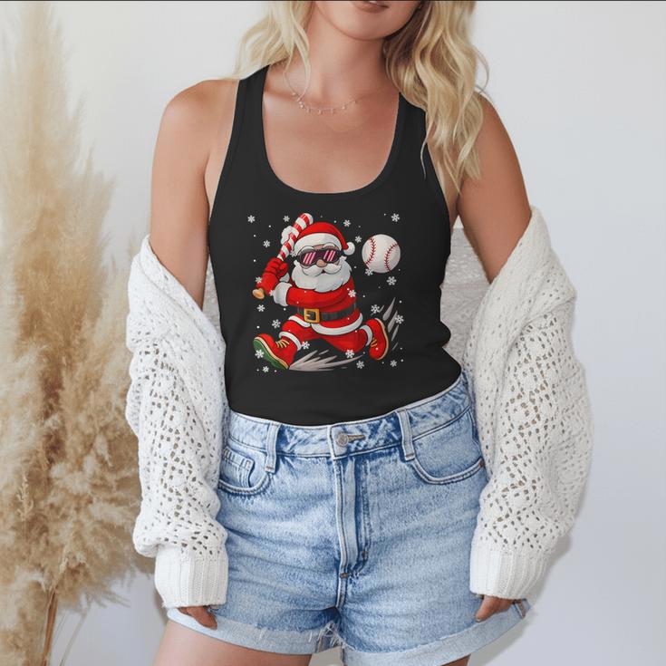 Santa Baseball Christmas Pajamas Xmas Men Boy Toddlers Flowy Tank Santa Baseball Christmas Pajamas Xmas Men Boy Toddlers Flowy Tank