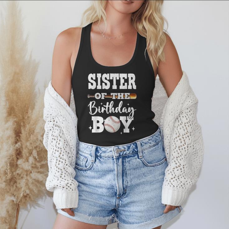 Sister Of The Birthday Boy Baseball Bday Family Flowy Tank Sister Of The Birthday Boy Baseball Bday Family Flowy Tank