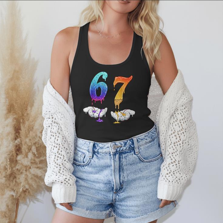 Six Seven Ice Cream Drip Cool Meme 67 Number Baseball Flowy Tank Six Seven Ice Cream Drip Cool Meme 67 Number Baseball Flowy Tank