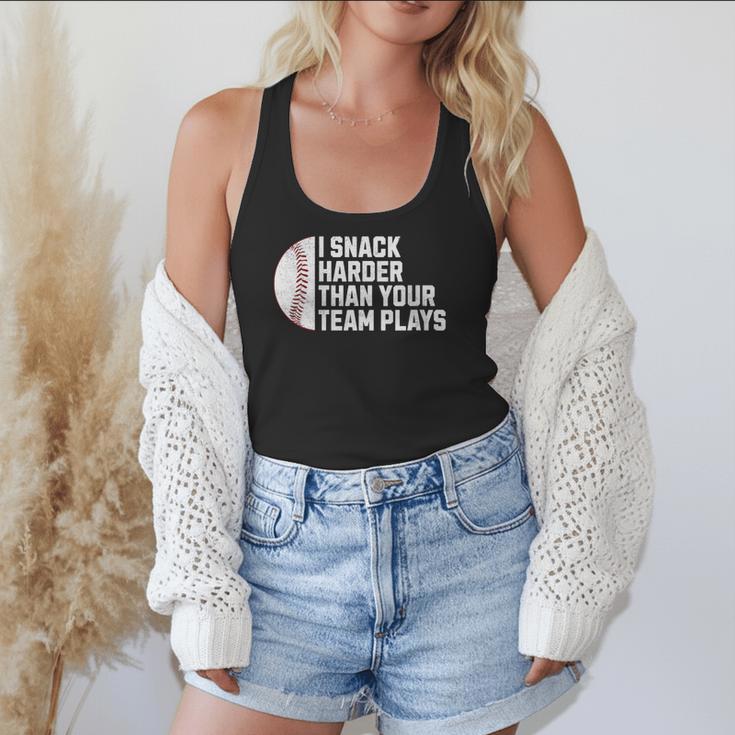 I Snack Harder Than Your Team Plays Baseball Men Women Flowy Tank I Snack Harder Than Your Team Plays Baseball Men Women Flowy Tank