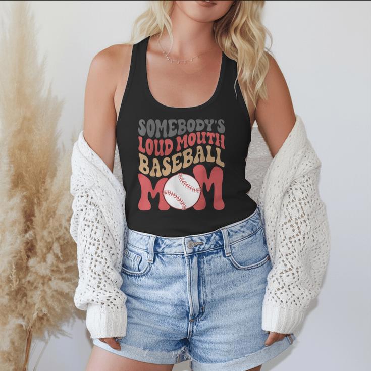 Somebody's Loudmouth Baseball Mom Baseball Flowy Tank Somebody's Loudmouth Baseball Mom Baseball Flowy Tank