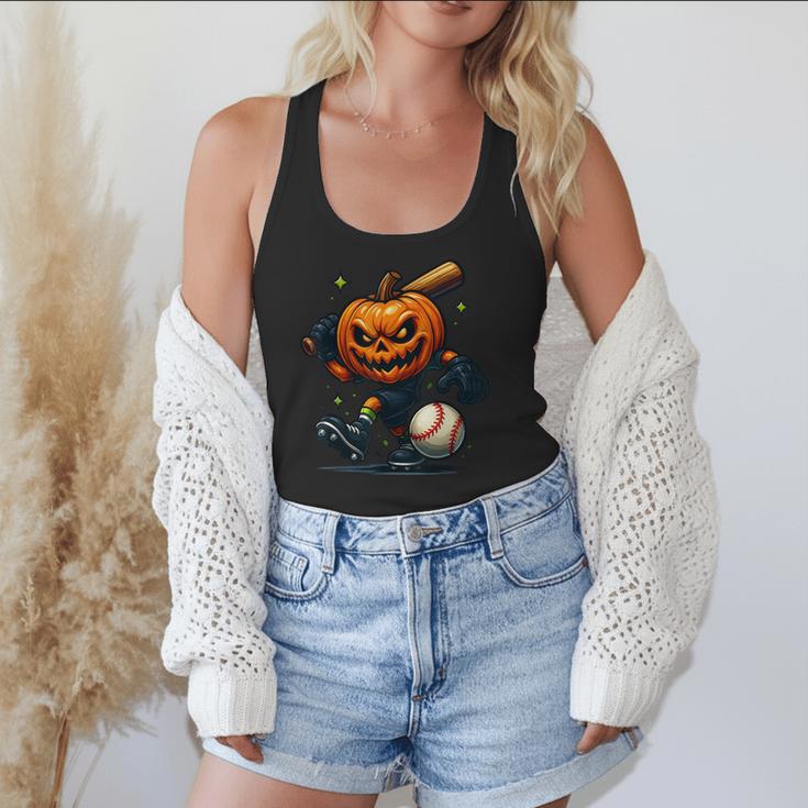 Spooky Halloween Scary Pumpkin Baseball Player Witchy Vibes Flowy Tank Spooky Halloween Scary Pumpkin Baseball Player Witchy Vibes Flowy Tank