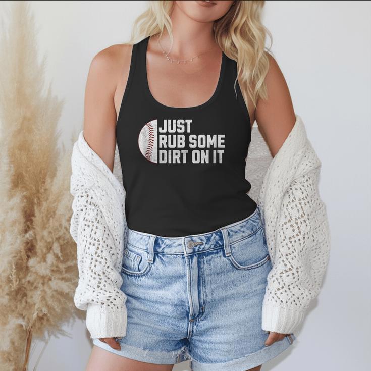 Sports Meme Rub Some Dirt On It For Baseball Mom Flowy Tank