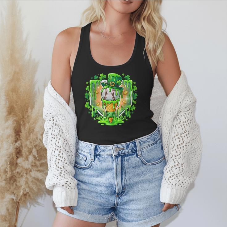 St Patrick Day Baseball Drip Ice Cream Baseball Home Plate Flowy Tank St Patrick Day Baseball Drip Ice Cream Baseball Home Plate Flowy Tank