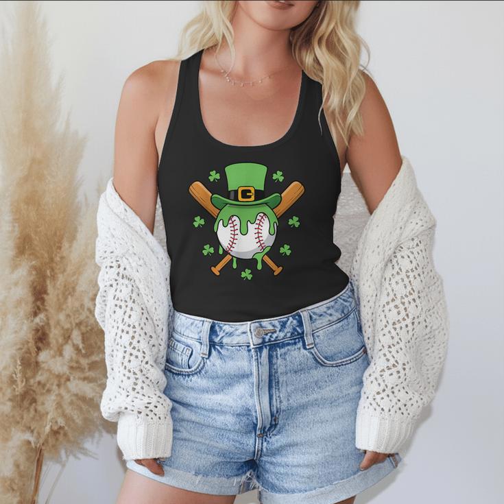 St Patricks Day Baseball Drip Ice Cream Baseball Home Plate Flowy Tank