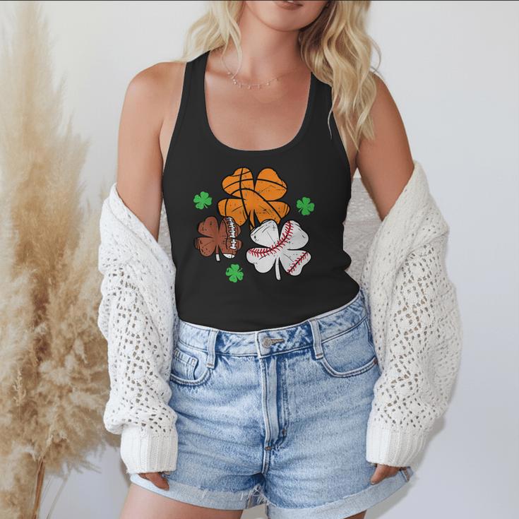 St Patricks Day Shamrock Basketball Baseball Men Boys Kids Flowy Tank