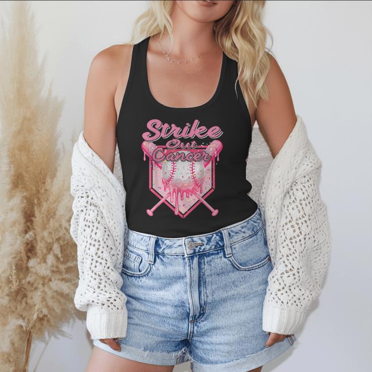 Strike Out Breast Cancer Baseball Drip For Boys Youth Flowy Tank Strike Out Breast Cancer Baseball Drip For Boys Youth Flowy Tank