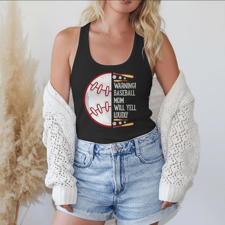 Warning Baseball Mom Will Yell Loudly Flowy Tank Warning Baseball Mom Will Yell Loudly Flowy Tank