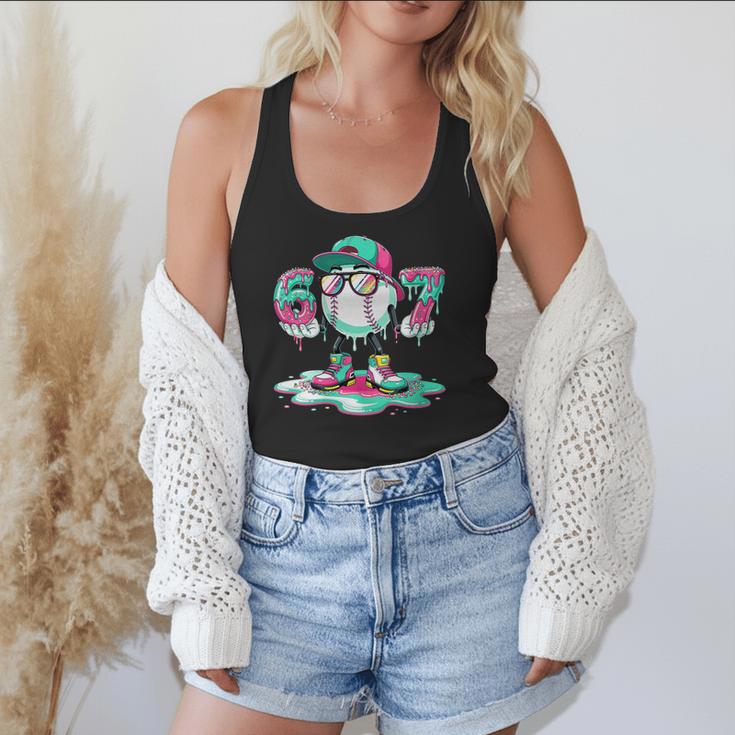 Women's 67 Meme Six Seven 6 7 Meme Baseball Ice Cream Drip Flowy Tank Women's 67 Meme Six Seven 6 7 Meme Baseball Ice Cream Drip Flowy Tank
