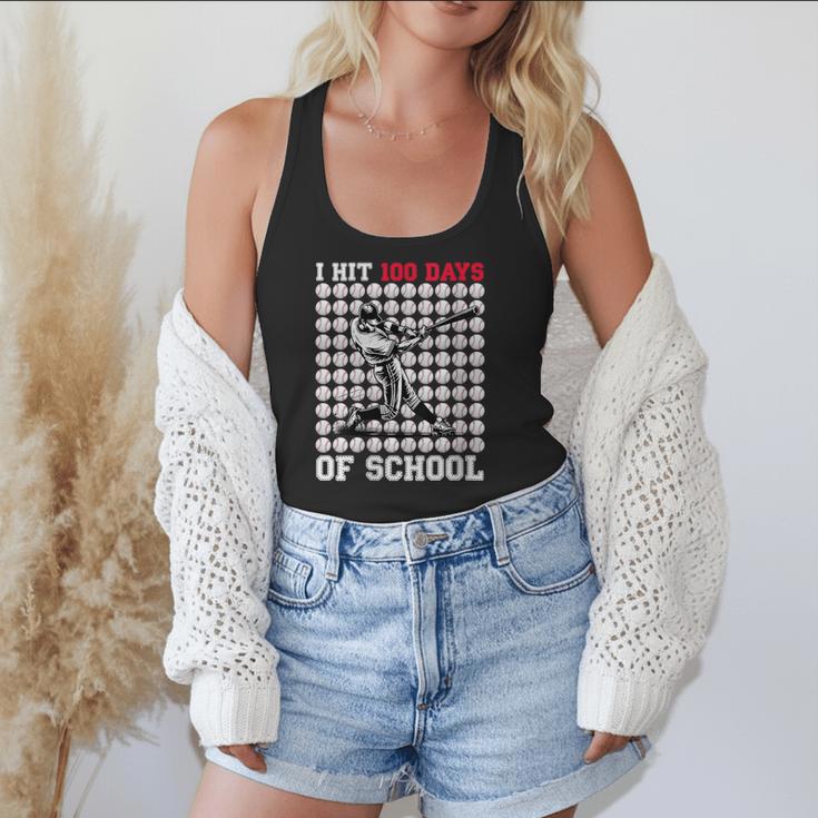 Women's I Hit 100 Days Of School Baseball 100th Day Boys Kids Flowy Tank Women's I Hit 100 Days Of School Baseball 100th Day Boys Kids Flowy Tank