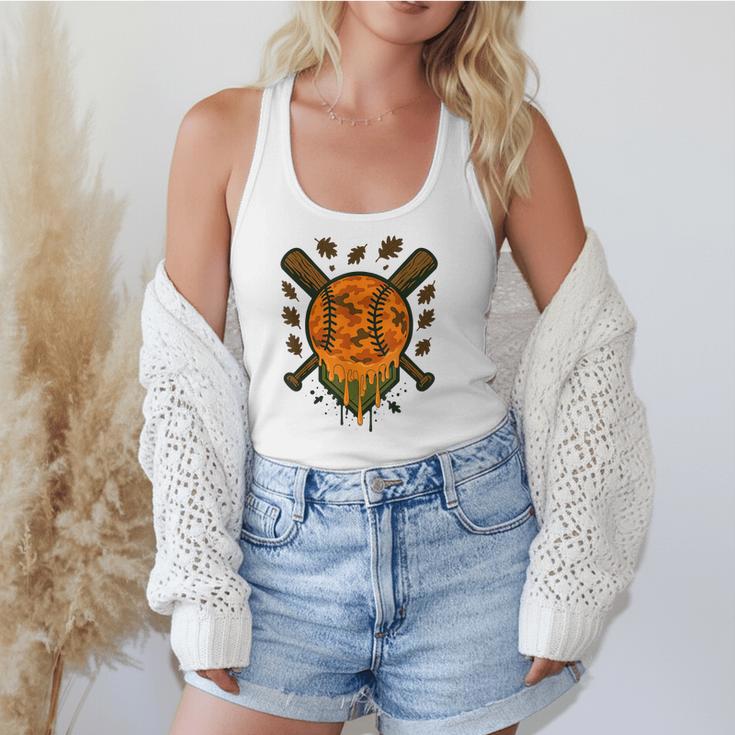 Baseball Drip Ice Cream Dripping Blaze Hunter Orange Camo Flowy Tank Baseball Drip Ice Cream Dripping Blaze Hunter Orange Camo Flowy Tank