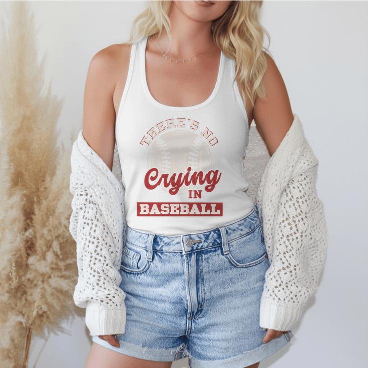 Baseball Game Day There Is No Crying In Baseball Flowy Tank Baseball Game Day There Is No Crying In Baseball Flowy Tank