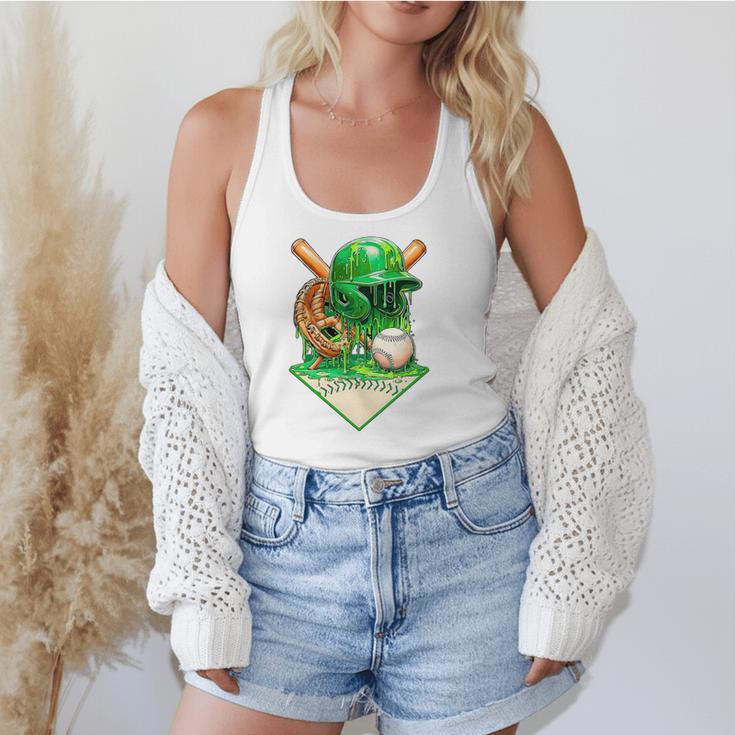 Baseball Life Style Ice Cream Drip Green Premium Tri-Blend Flowy Tank Baseball Life Style Ice Cream Drip Green Premium Tri-Blend Flowy Tank